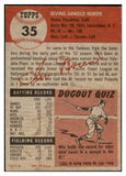 1953 Topps #035 Irv Noren Yankees Signed Autographed 532077
