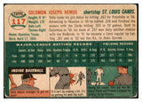 1954 Topps #117 Solly Hemus Cardinals Signed Autographed 532081