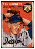 1954 Topps #190 Ray Herbert Tigers Signed Autographed 532082