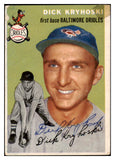1954 Topps #150 Dick Kryhoski Orioles Signed Autographed 532087