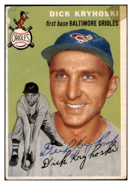 1954 Topps #150 Dick Kryhoski Orioles Signed Autographed 532087