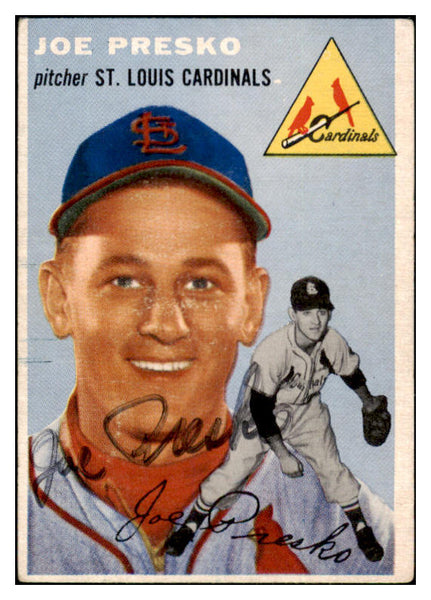 1954 Topps #135 Joe Presko Cardinals Signed Autographed 532090