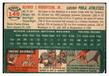 1954 Topps #149 Jim Robertson A's Signed Autographed 532093