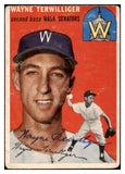 1954 Topps #073 Wayne Terwilliger Senators Signed Autographed 532096