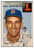 1954 Topps #144 Bill Werle Red Sox Signed Autographed 532097