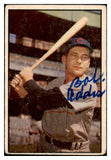 1953 Bowman #094 Bob Addis Cubs Signed Autographed 532101