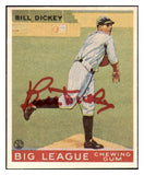 1933 Goudey Reprint #019 Bill Dickey Yankees Signed Autographed 532113