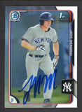 2015 Bowman Chrome #192 Jeff Hendrix Yankees Signed Autographed 532120