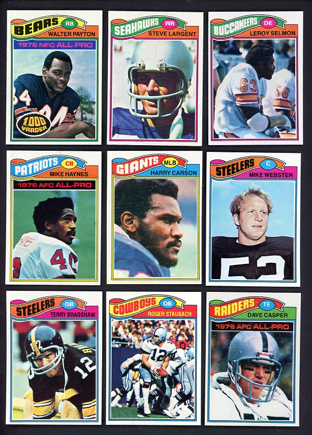 1977 Topps Football Complete Set EX-MT/NR-MT Largent Payton 532136