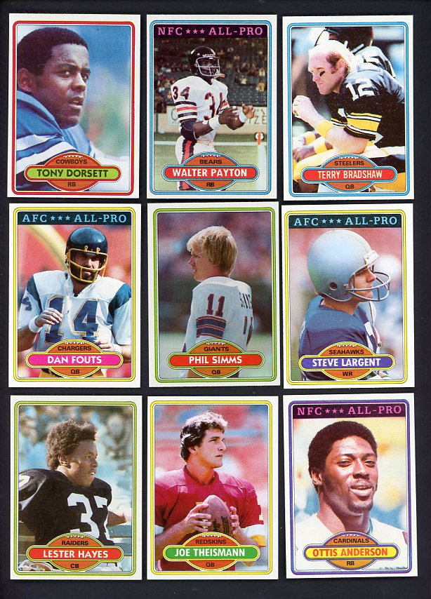 1980 Topps Football Complete Set EX-MT/NR-MT Payton Dorsett 532138