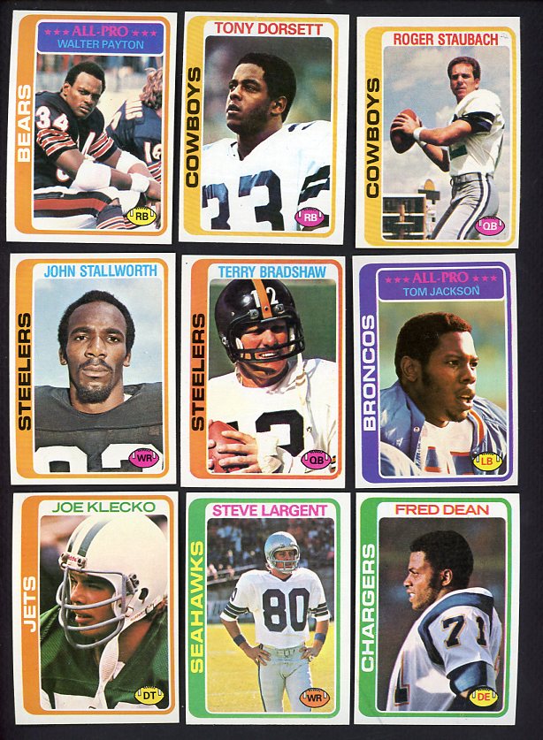 1978 Topps Football Complete Set EX-MT/NR-MT Dorsett Payton 532139