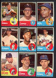 1963 Topps Semi High Set Lot 55 Diff NR-MT Lopez Crandall Neal 532150