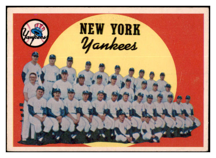 1959 Topps Baseball #510 New York Yankees Team VG-EX 532166