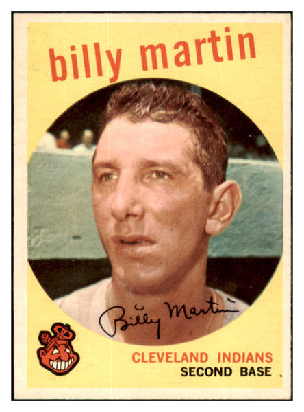 1959 Topps Baseball #295 Billy Martin Indians EX-MT/NR-MT 532168