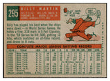 1959 Topps Baseball #295 Billy Martin Indians EX-MT/NR-MT 532168