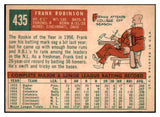 1959 Topps Baseball #435 Frank Robinson Reds EX+/EX-MT 532169
