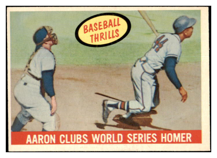 1959 Topps Baseball #467 Hank Aaron IA Braves EX-MT 532172