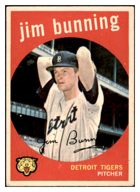 1959 Topps Baseball #149 Jim Bunning Tigers VG-EX 532177