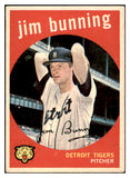 1959 Topps Baseball #149 Jim Bunning Tigers VG-EX 532177