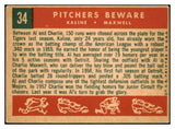 1959 Topps Baseball #034 Al Kaline Charlie Maxwell VG-EX 532179