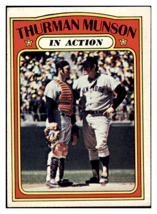 1972 Topps Baseball #442 Thurman Munson IA Yankees EX-MT 532197