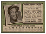 1971 Topps Baseball #605 Orlando Cepeda Braves EX+/EX-MT 532203