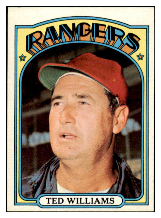 1972 Topps Baseball #510 Ted Williams Rangers EX-MT 532205