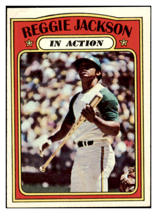 1972 Topps Baseball #436 Reggie Jackson IA A's EX-MT 532207