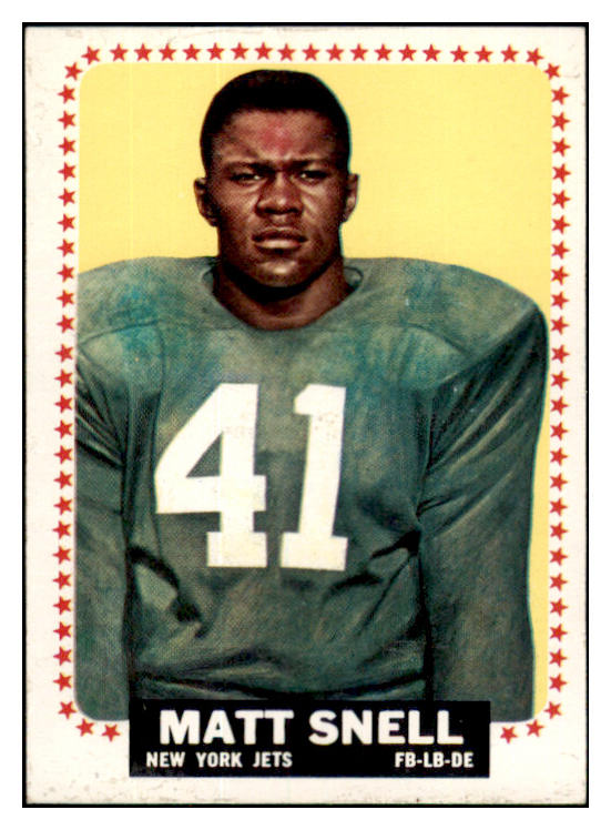 1964 Topps Football #125 Matt Snell Jets VG-EX 532218