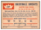 1960 Fleer Baseball #047 Cy Young Indians VG-EX 532229