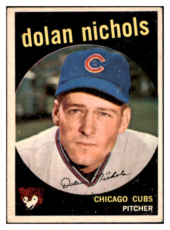 1959 Topps Baseball #362 Dolan Nichols Cubs VG No Trade 532236