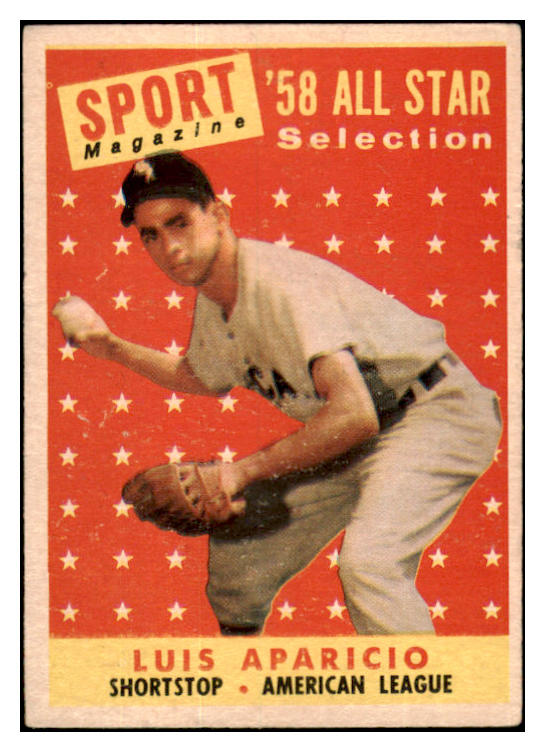 1958 Topps Baseball #483 Luis Aparicio A.S. White Sox VG 532238