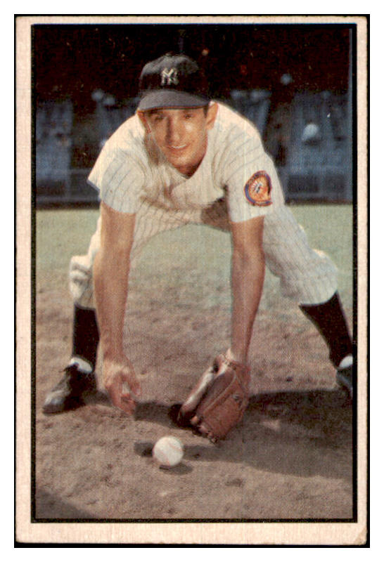 1953 Bowman Color Baseball #118 Billy Martin Yankees VG-EX 532261