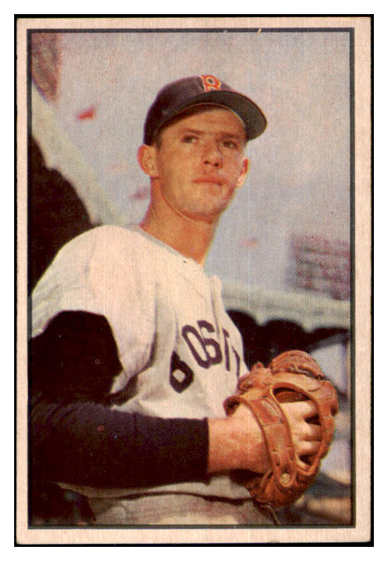 1953 Bowman Color Baseball #035 Maury McDermott Red Sox EX-MT 532266