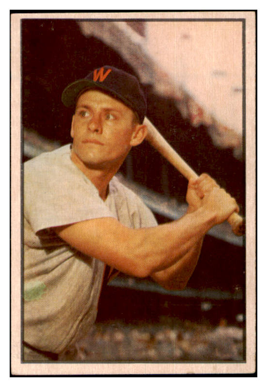 1953 Bowman Color Baseball #034 Gil Coan Senators EX 532270