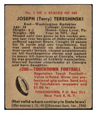 1948 Bowman Football #001 Joseph Tereshinski Washington VG 532276