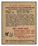 1948 Bowman Football #044 Paul Christman Cardinals VG 532279