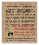 1948 Bowman Football #031 Salvatore Rosato Washington VG 532291
