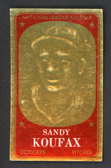 1965 Topps Baseball Embossed #008 Sandy Koufax Dodgers VG-EX/EX 532315