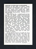 1950-56 Callahan Grover Alexander Phillies NR-MT 532319