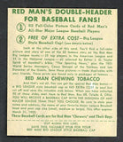 1952 Red Man #019NL Red Schoendienst Cardinals EX-MT w Tab 532334