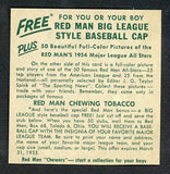 1954 Red Man #001NL Richie Ashburn Phillies EX-MT No Tab 532340