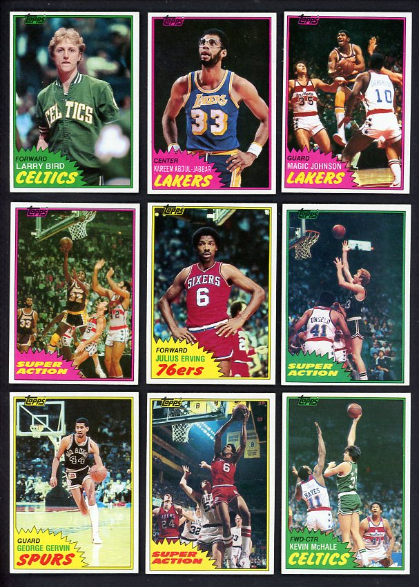 1981 Topps Basketball Complete Set NR-MT Johnson Bird McHale 532377