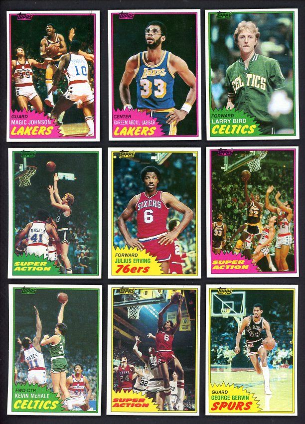 1981 Topps Basketball Complete Set NR-MT McHale Bird Johnson 532378