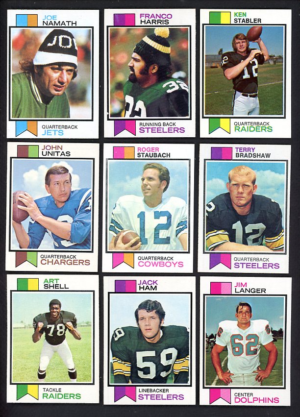1973 Topps Football Complete Set EX-MT Harris Stabler Namath 532384