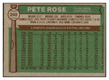 1976 Topps Baseball #240 Pete Rose Reds EX-MT 532391