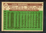 1976 Topps Baseball #341 Lou Gehrig ATG Yankees EX-MT 532395