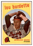 1959 Topps Baseball #440 Lou Burdette Braves EX-MT 532398