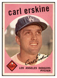 1959 Topps Baseball #217 Carl Erskine Dodgers EX-MT 532401
