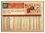 1959 Topps Baseball #217 Carl Erskine Dodgers EX-MT 532401